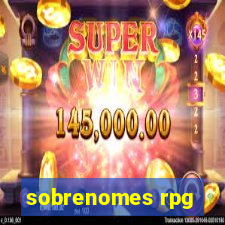 sobrenomes rpg